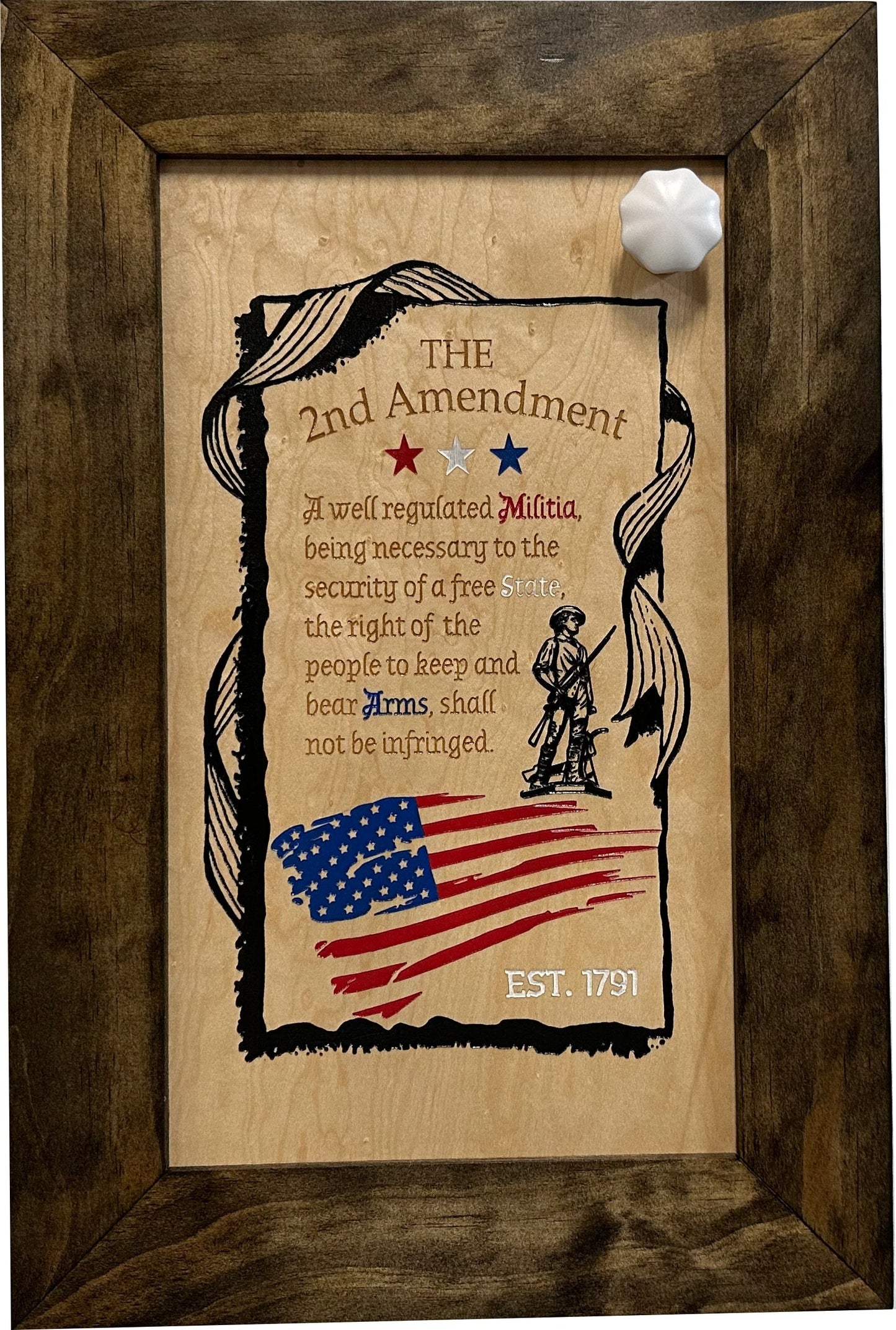 Bellewood Designs - 2nd Amendment Wall Mounted Gun Safe