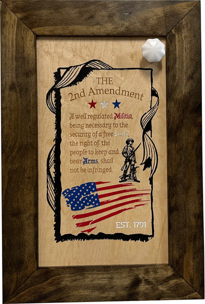 Bellewood Designs - 2nd Amendment Wall Mounted Gun Safe