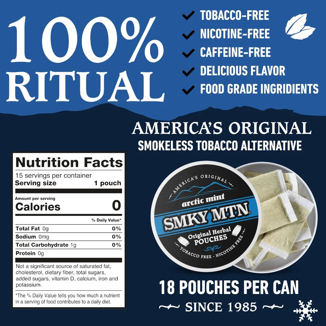 Smokey Mountain  Arctic Mint Pouches (Original)