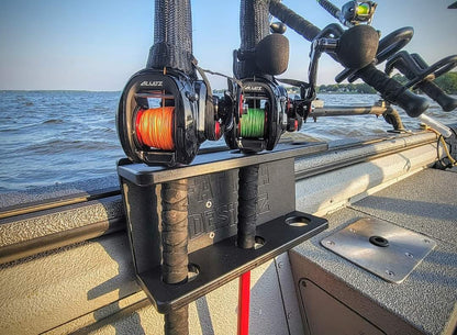 Fat Fish Designz Short Stack Vertical Fishing Rod Holder 3 or 4 rod (with or w/o track mount)