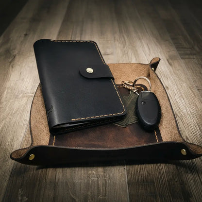 Bull Sheath Leather Valet Tray