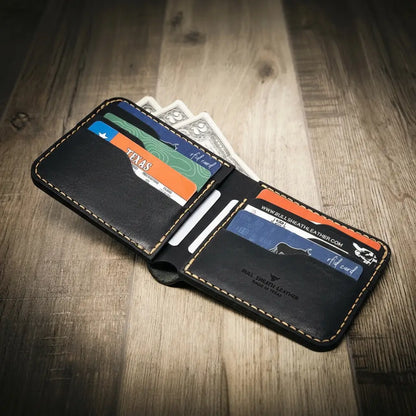 Bull Sheath Leather Big Bend Bifold Wallet