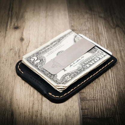 Bull Sheath Leather The Keller Money Clip