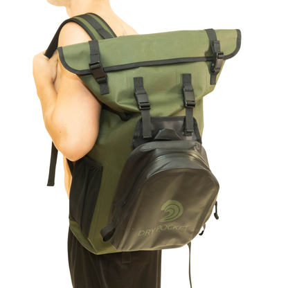 Dry Pocket 30-Liter - Auto-Sealing, Waterproof, Floating, Scent Proof 2 & 1 Dry Bag
