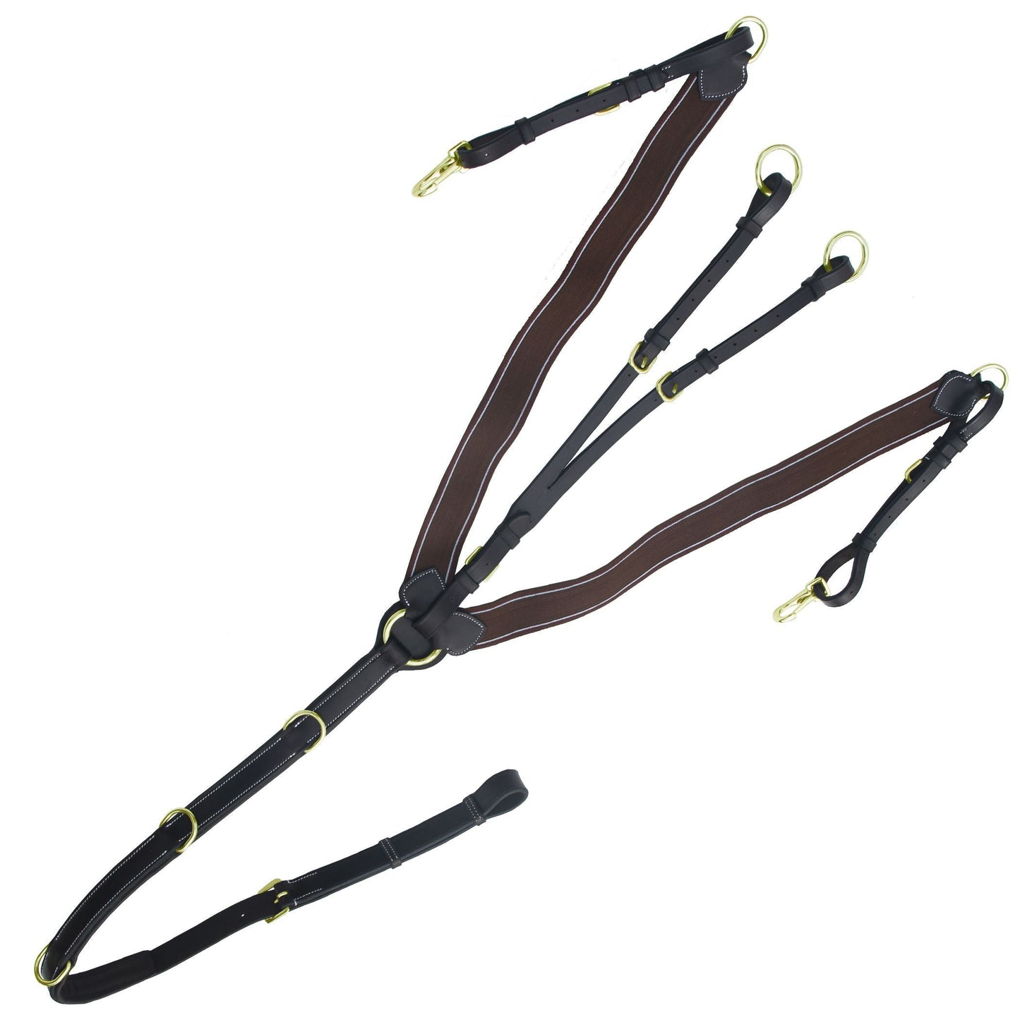 Bridles & Reins ExionPro Heart Shape 3 Point Breastplate - Matching Elastic