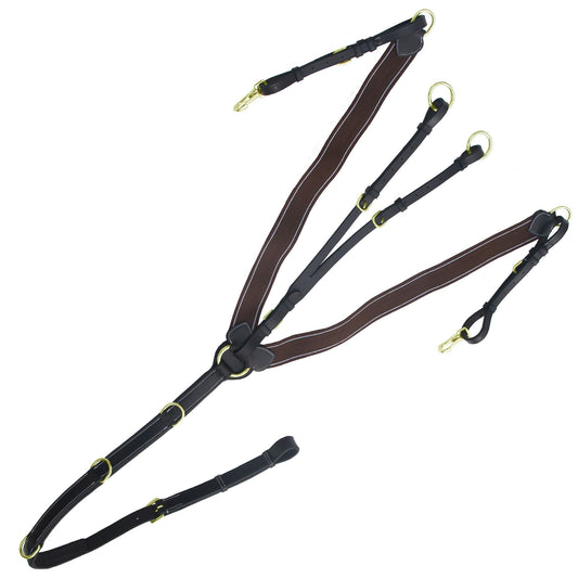 Bridles & Reins ExionPro Heart Shape 3 Point Breastplate - Matching Elastic