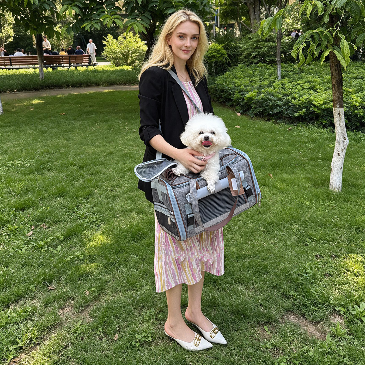 Mr. Peanut's Gold Series Standard Size Airline Compliant Expandable Pet Carrier