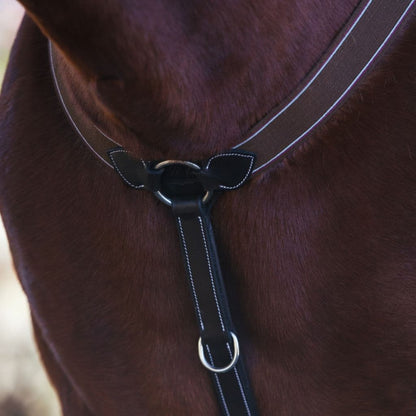 Bridles & Reins ExionPro Heart Shape 3 Point Breastplate - Matching Elastic