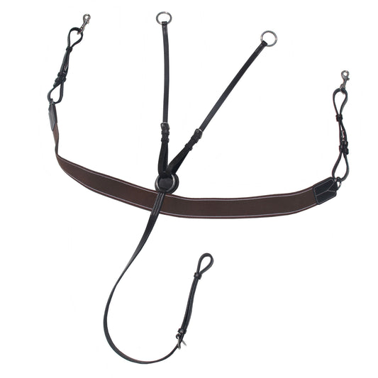 Bridles & Reins ExionPro Elastic Breastplate with Girth Strap