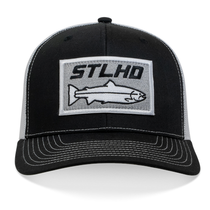STLHD Winter Ice Black/White Trucker Snapback Hat
