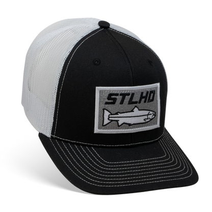 STLHD Winter Ice Black/White Trucker Snapback Hat