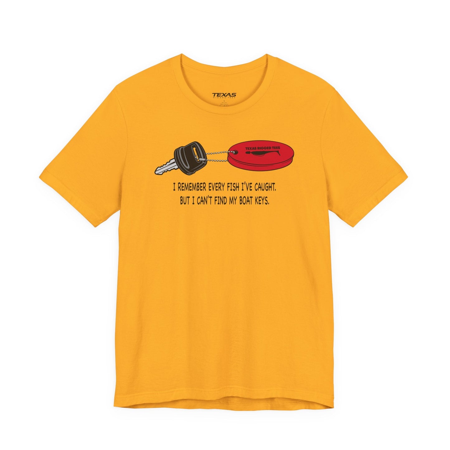 Texas Rigged Tees I Remember Every Fish I’ve Caught — Unisex Cotton Tee
