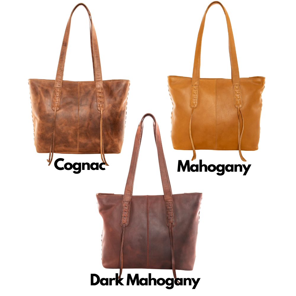 Concealed Carry Norah Leather Tote by Lady Conceal
