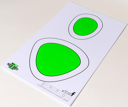 200 EZ2C Paper Shooting Targets 8 Red Dot Optics Styles 11”x17” USA MADE