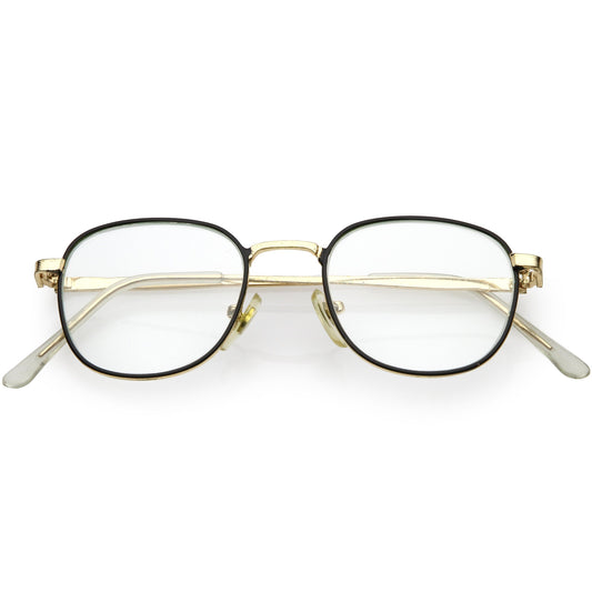 zeroUV True Vintage Dapper Square Clear Lens Glasses C718