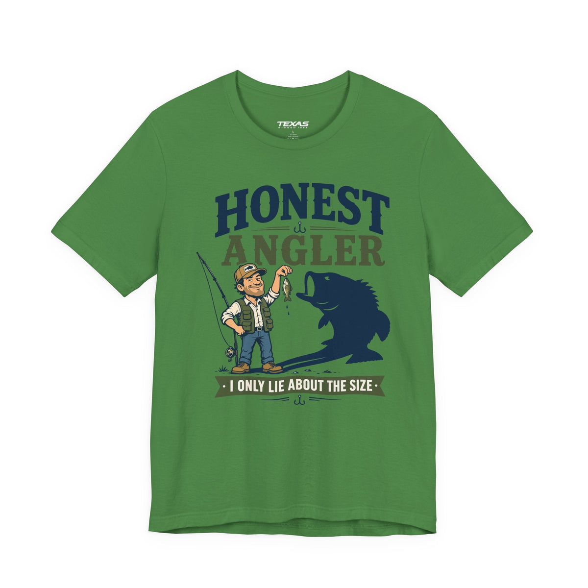 Texas Rigged Tees Honest Angler — Unisex Cotton Tee