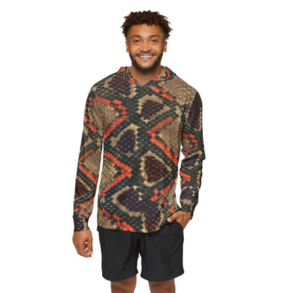 Texas Rigged Tees Burmese Python — Unisex Fishing Pullover Hoodie (SPF 50+)