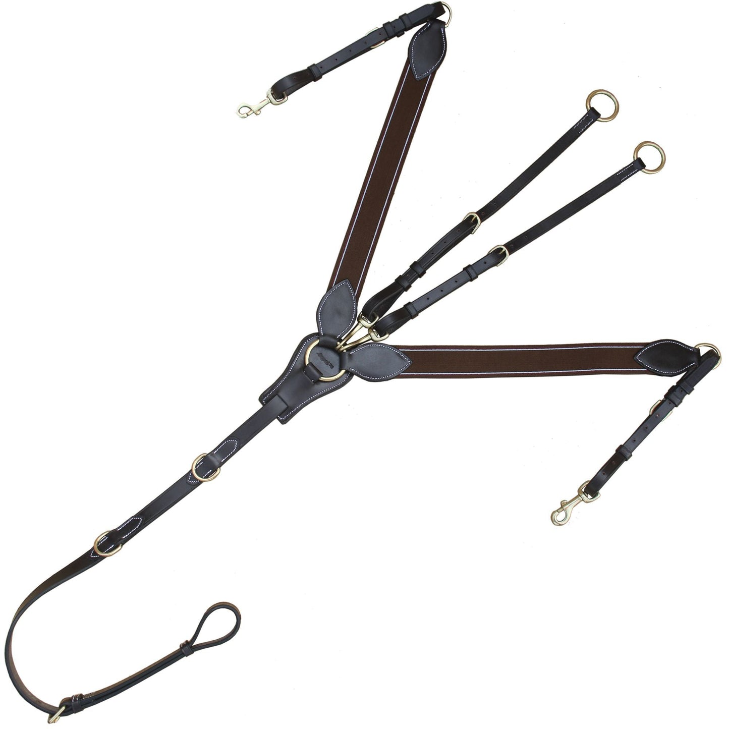 Bridles & Reins ExionPro Wide Elastic 3 Point Breastplate - Matching Elastic