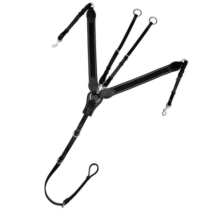 Bridles & Reins ExionPro Wide Elastic 3 Point Breastplate - Matching Elastic