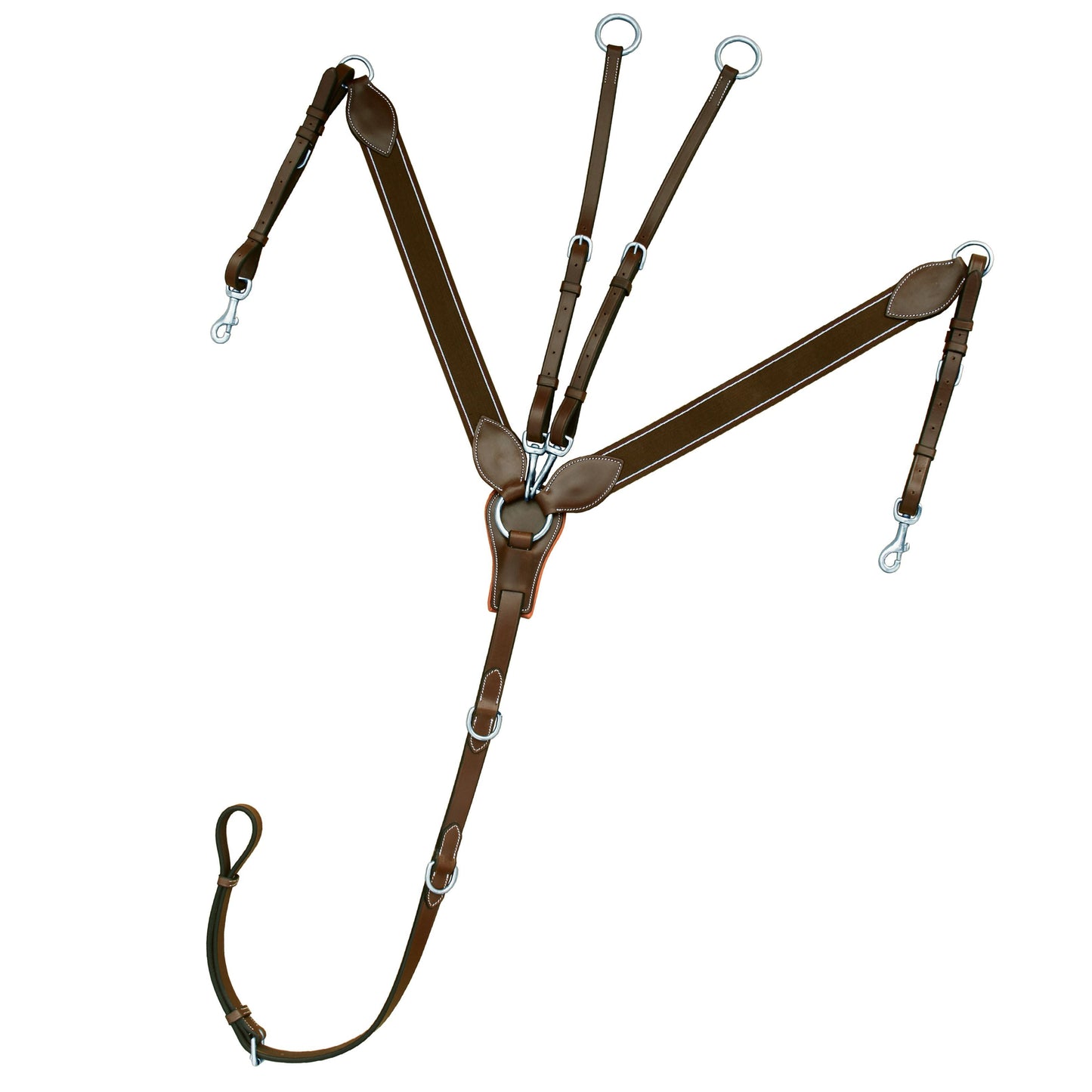 Bridles & Reins ExionPro Wide Elastic 3 Point Breastplate - Matching Elastic