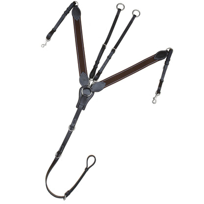Bridles & Reins ExionPro Wide Elastic 3 Point Breastplate - Matching Elastic