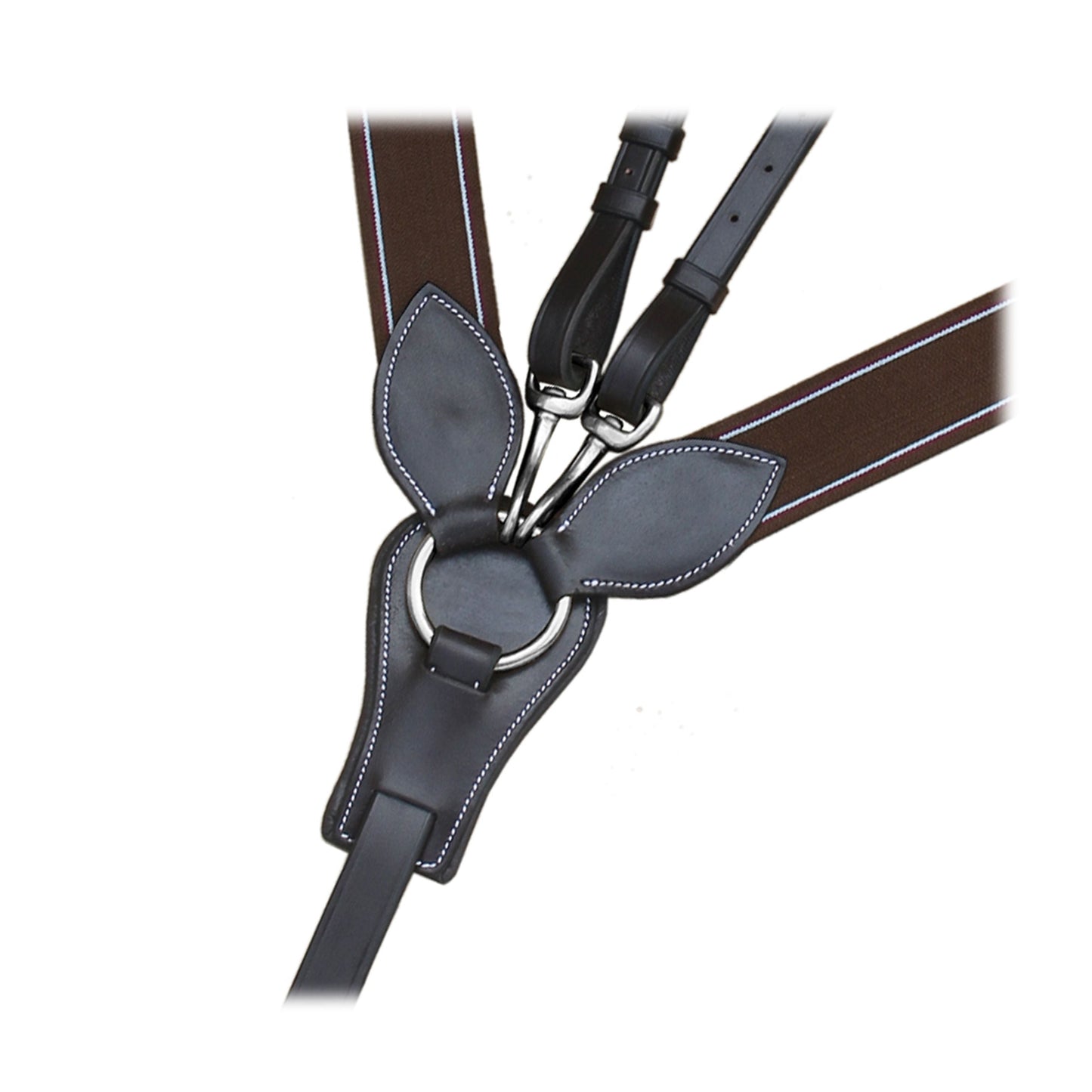 Bridles & Reins ExionPro Wide Elastic 3 Point Breastplate - Matching Elastic