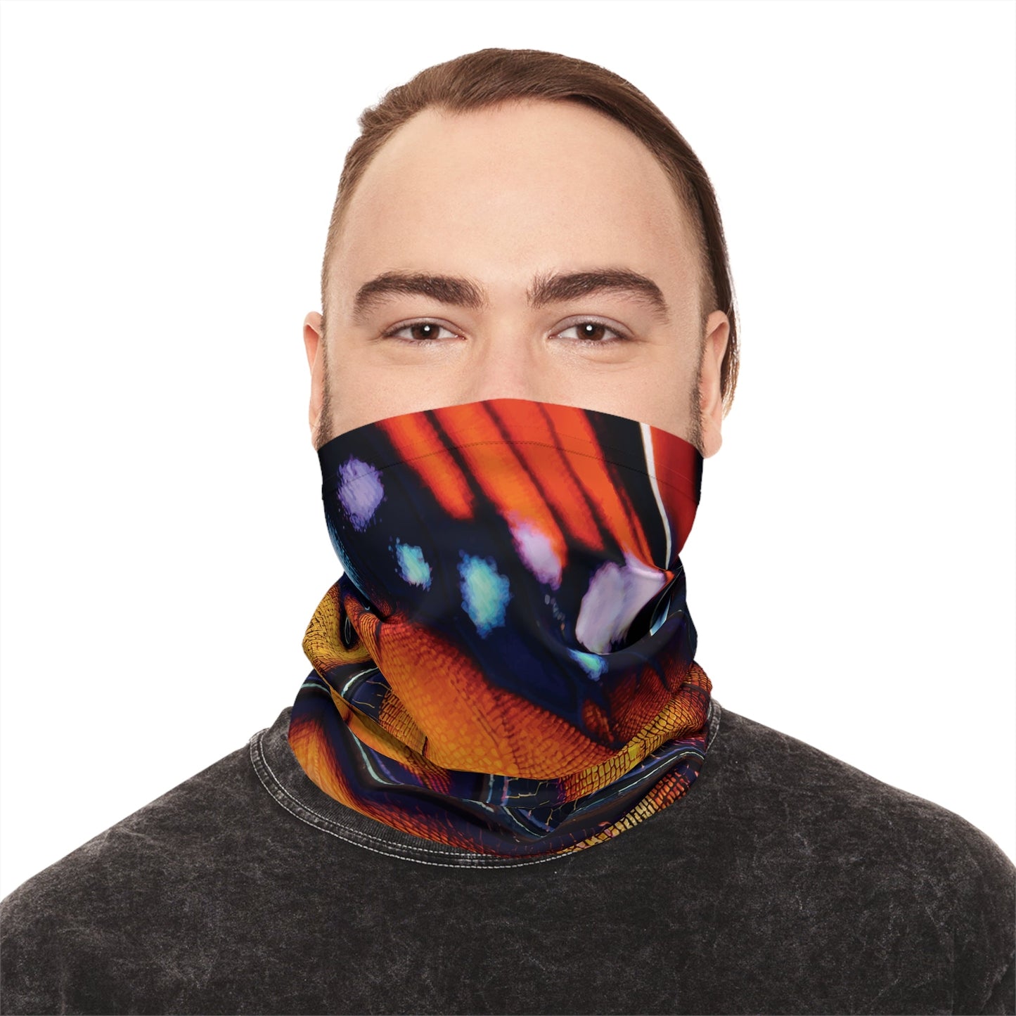Texas Rigged Tees Monarch — Unisex Neck Gaiter (SPF 50+)