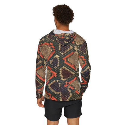 Texas Rigged Tees Burmese Python — Unisex Fishing Pullover Hoodie (SPF 50+)