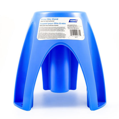 Camco Universal Fit Weatherproof Plastic Water Filter Stand with Stake Holes