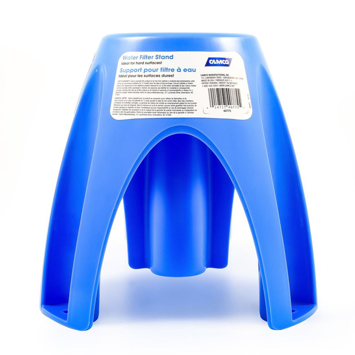 Camco Universal Fit Weatherproof Plastic Water Filter Stand with Stake Holes