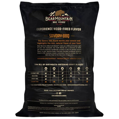 Bear Mountain BBQ Hardwood Savory Craft Blends Grill Smoker Pellets, 20 Pounds