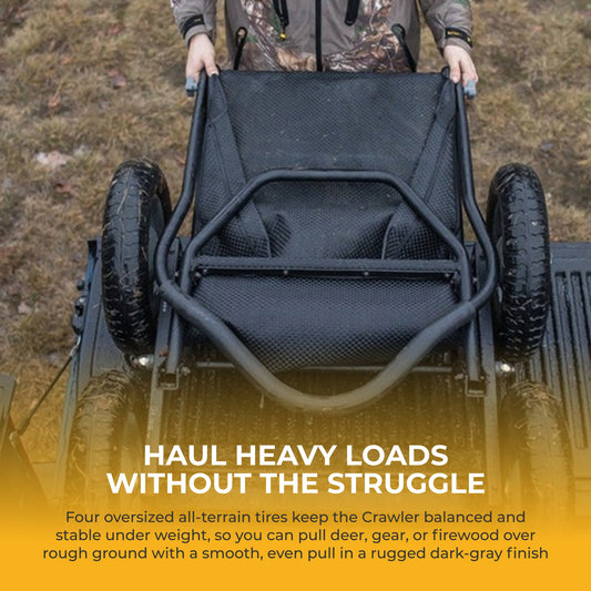 Hawk Crawler 500 Lb. Capacity Foldable Multi Use Deer Game Cart, Flat Dark Earth