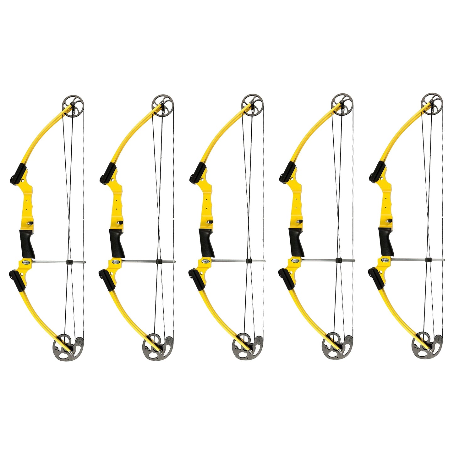 Genesis Archery Original Adjustable Right Handed Compound Bow, Yellow (5 Pack)
