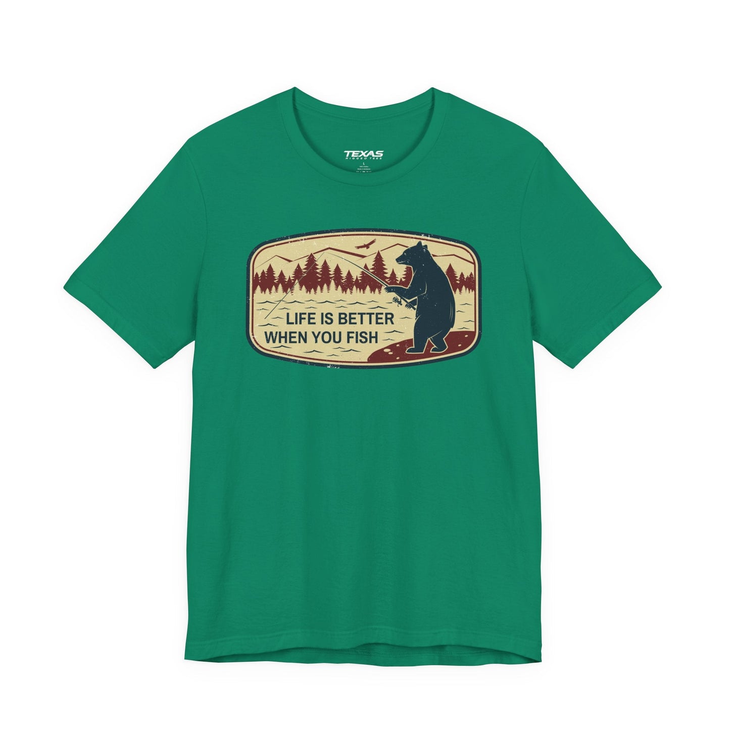 Texas Rigged Tees Life Is Better When You Fish — Unisex Cotton Tee
