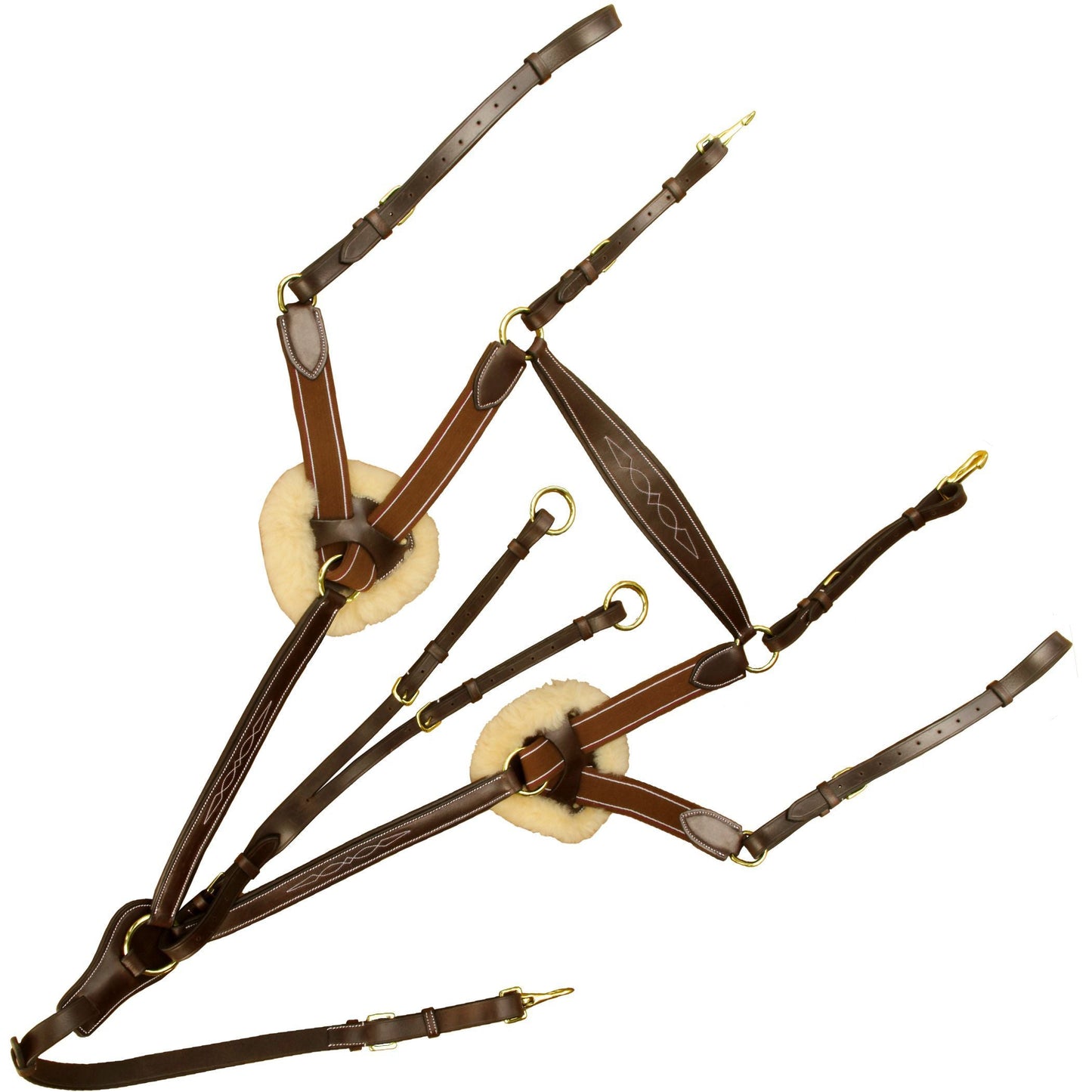 Bridles & Reins ExionPro 5 Point Breastplate - Matching Elastic