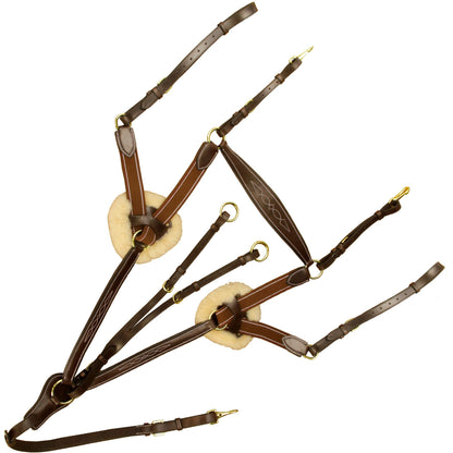 Bridles & Reins ExionPro 5 Point Breastplate - Matching Elastic