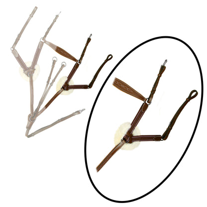 Bridles & Reins ExionPro 5 Point Breastplate - Matching Elastic