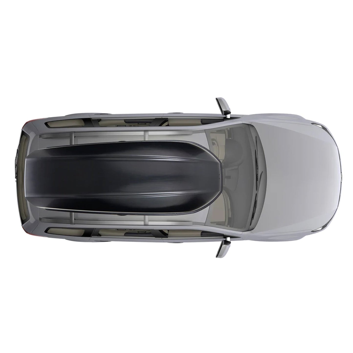 Yakima SkyBox Carbonite 21 Roof Cargo Box Carrier for StreamLine Crossbar, Black