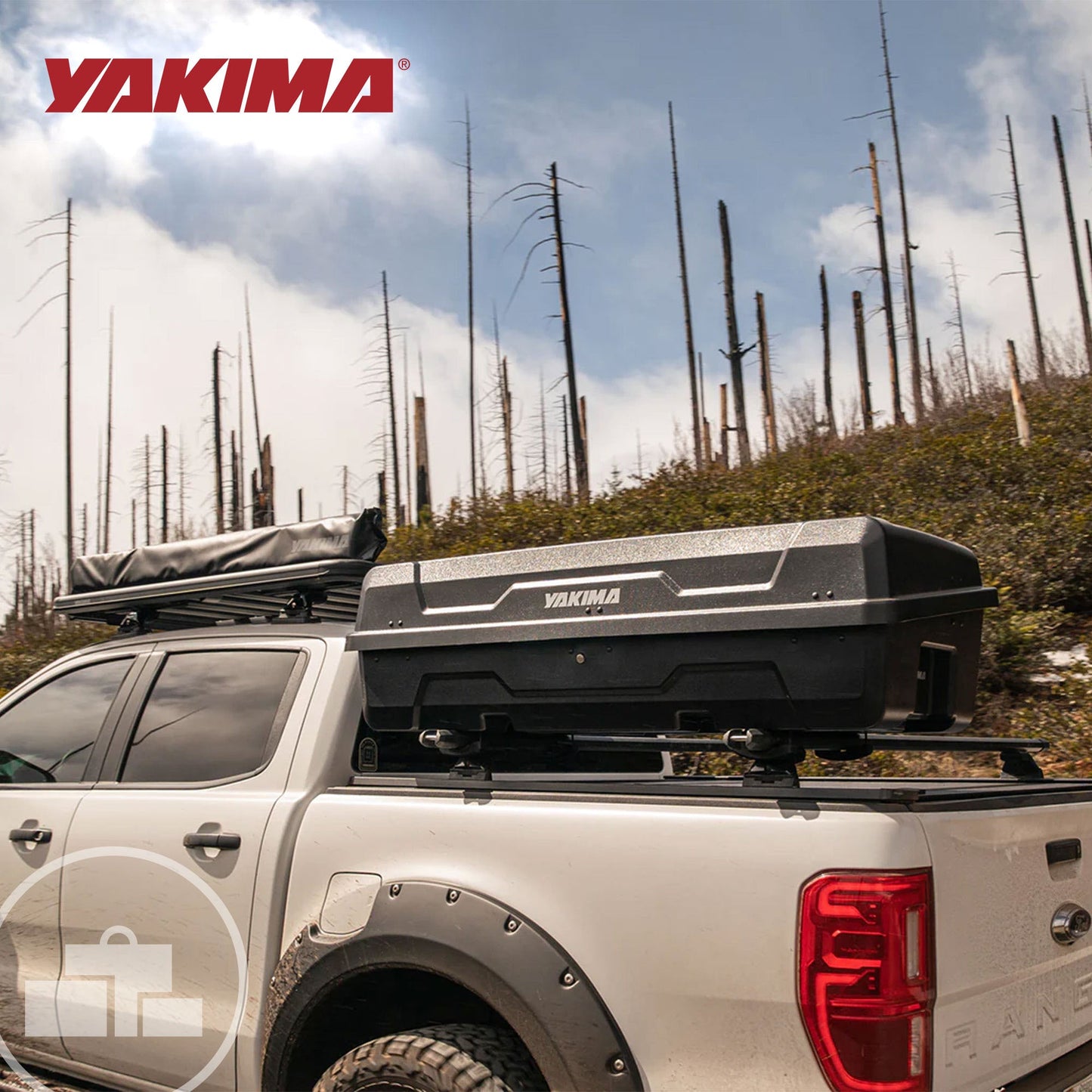 Yakima DeepSpace 10 Cubic ft. Vehicle Cargo Box with Universal Mounting Hardware