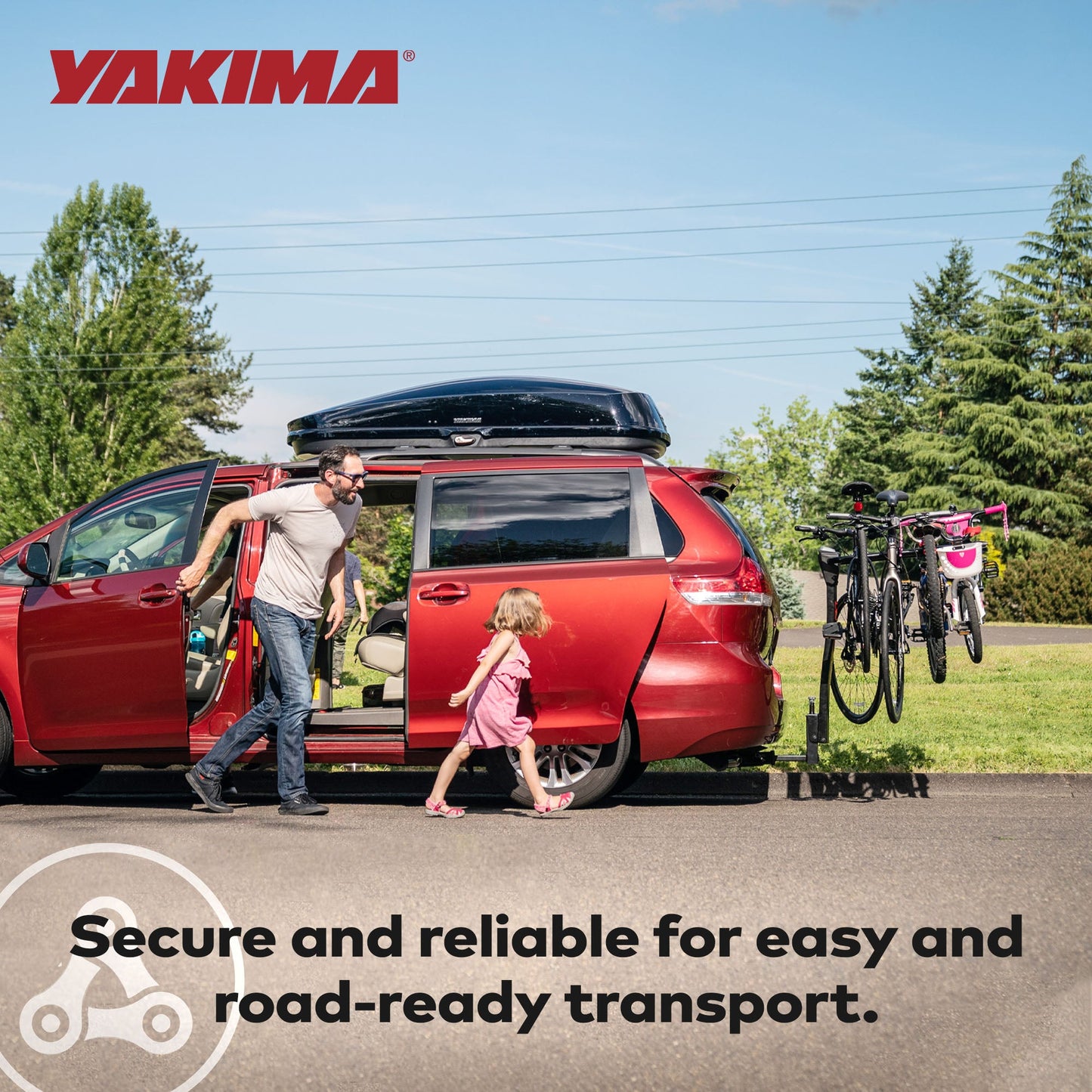 Yakima DoubleDown 4 Tilting Hitch-Mounted Bike Rack for Cars, SUVs, Trucks