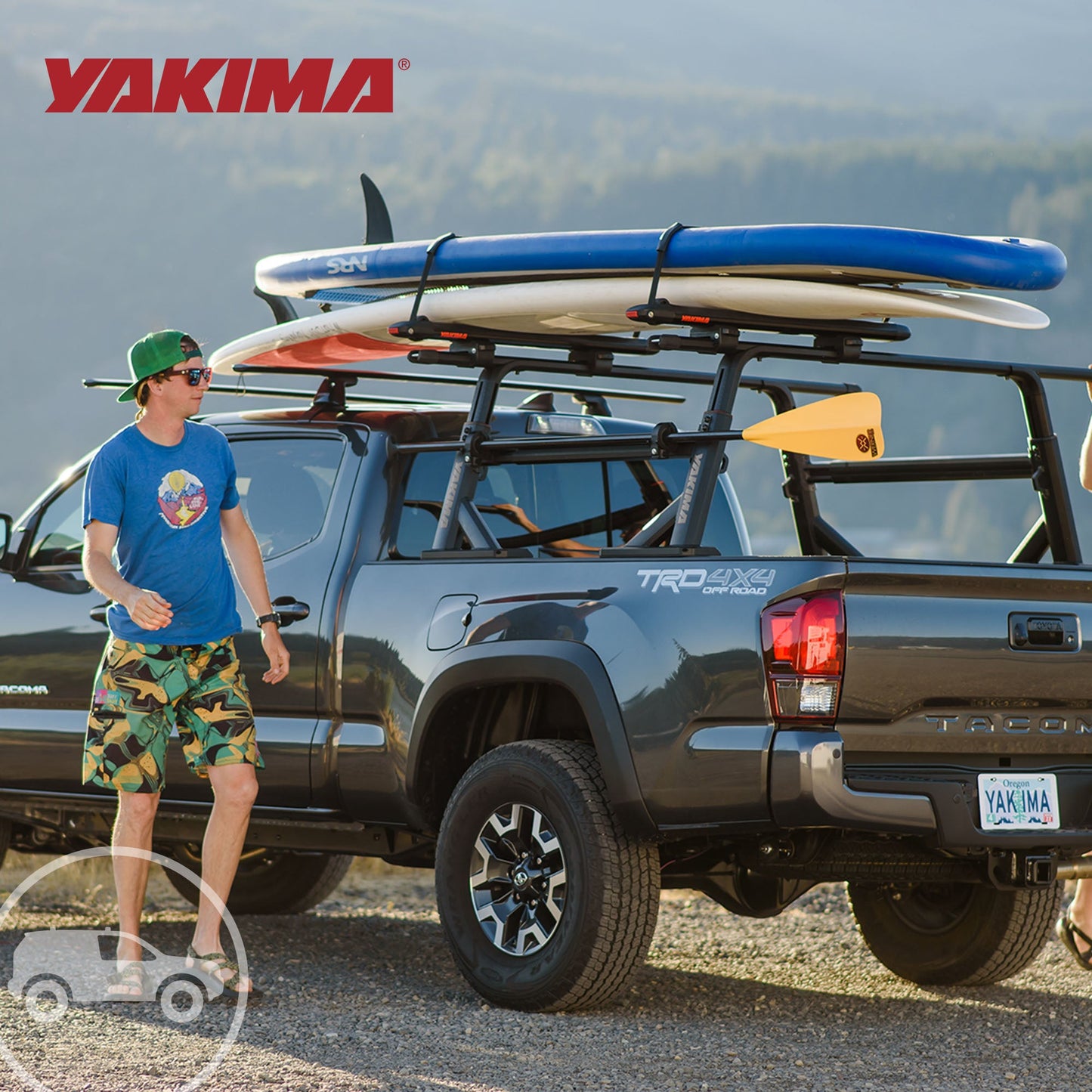 Yakima 68 Inch Heavy Duty Crossbars w/Rubber Infill, Works w/StreamLine Towers
