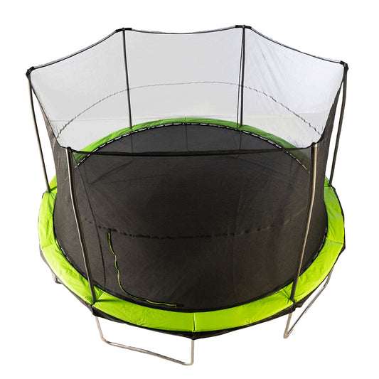 JumpKing 14 Foot Trampoline and Enclosure System Safety Pad, Black/Lime Green