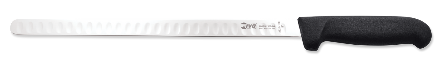 IVO® Butchercut 12" Black Slicing Knife with Grantons
