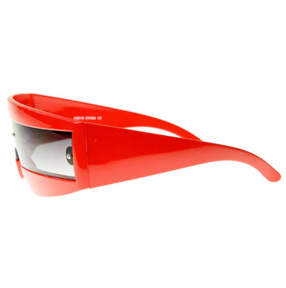 zeroUV Retro Futuristic 1980's Fashion Shield Novelty Sunglasses 8399