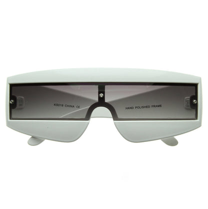 zeroUV Retro Futuristic 1980's Fashion Shield Novelty Sunglasses 8399