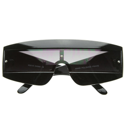 zeroUV Retro Futuristic 1980's Fashion Shield Novelty Sunglasses 8399