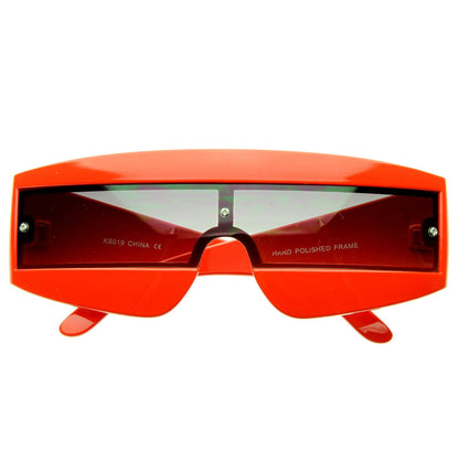 zeroUV Retro Futuristic 1980's Fashion Shield Novelty Sunglasses 8399