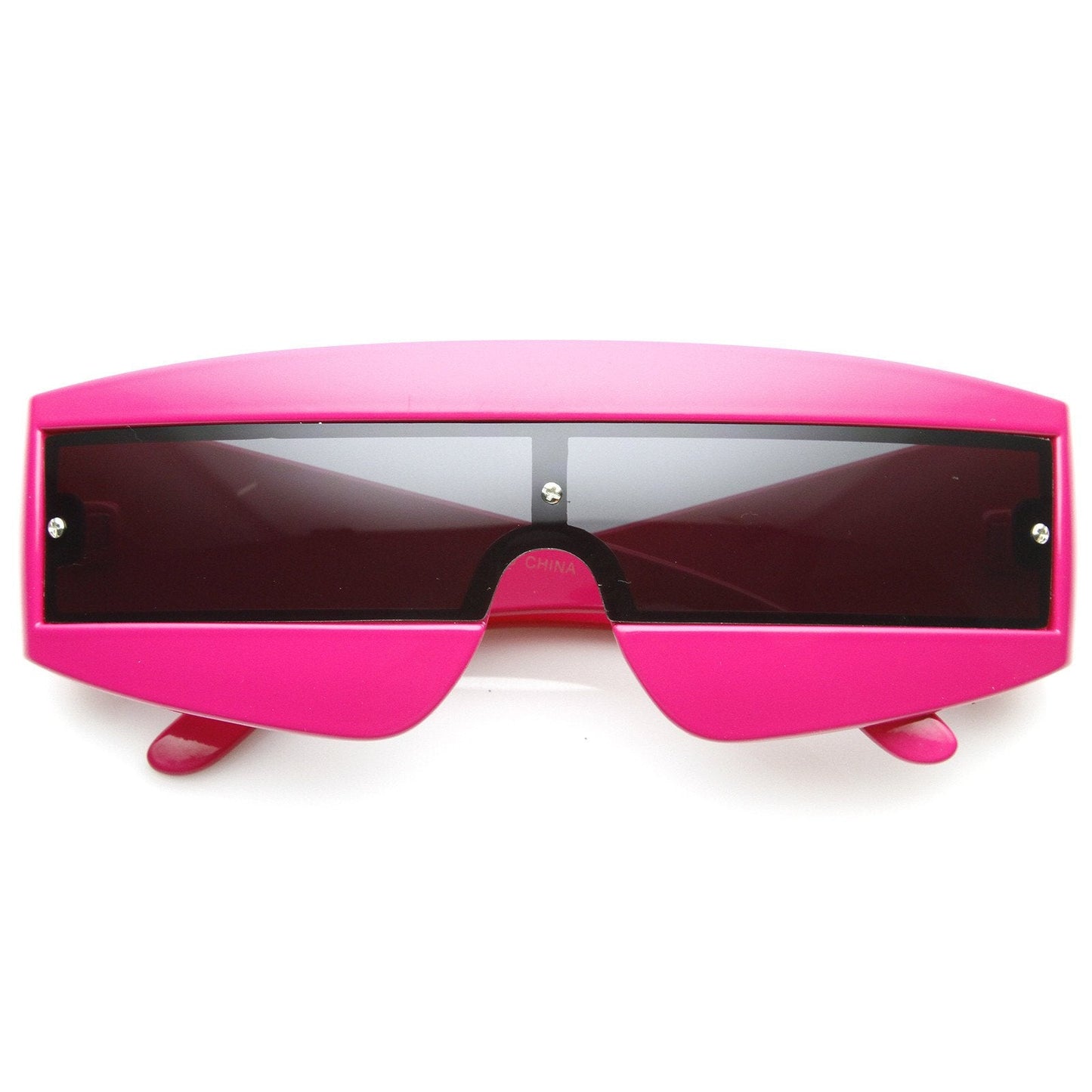 zeroUV Retro Futuristic 1980's Fashion Shield Novelty Sunglasses 8399