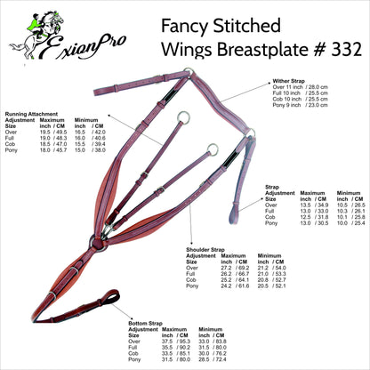 Bridles & Reins ExionPro Wings Breastplate
