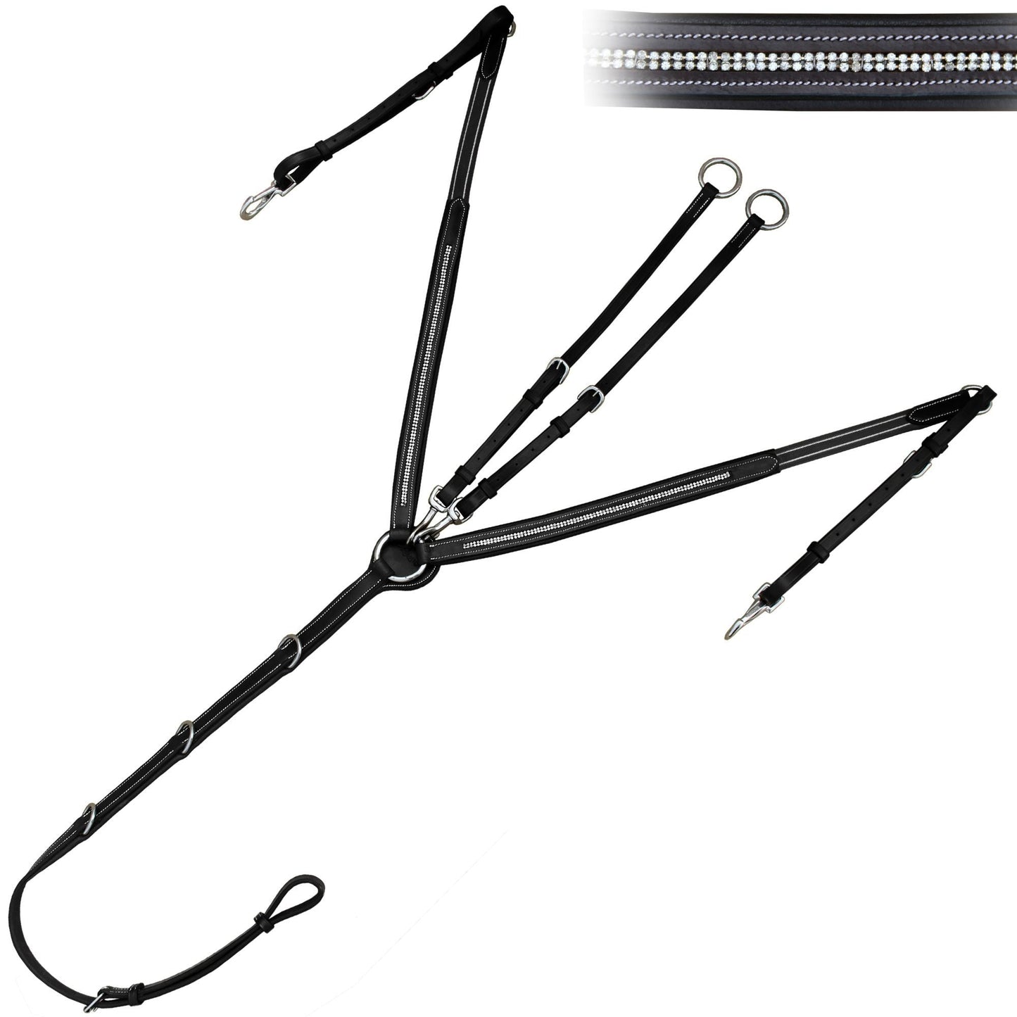 Bridles & Reins ExionPro Bling Breastplate